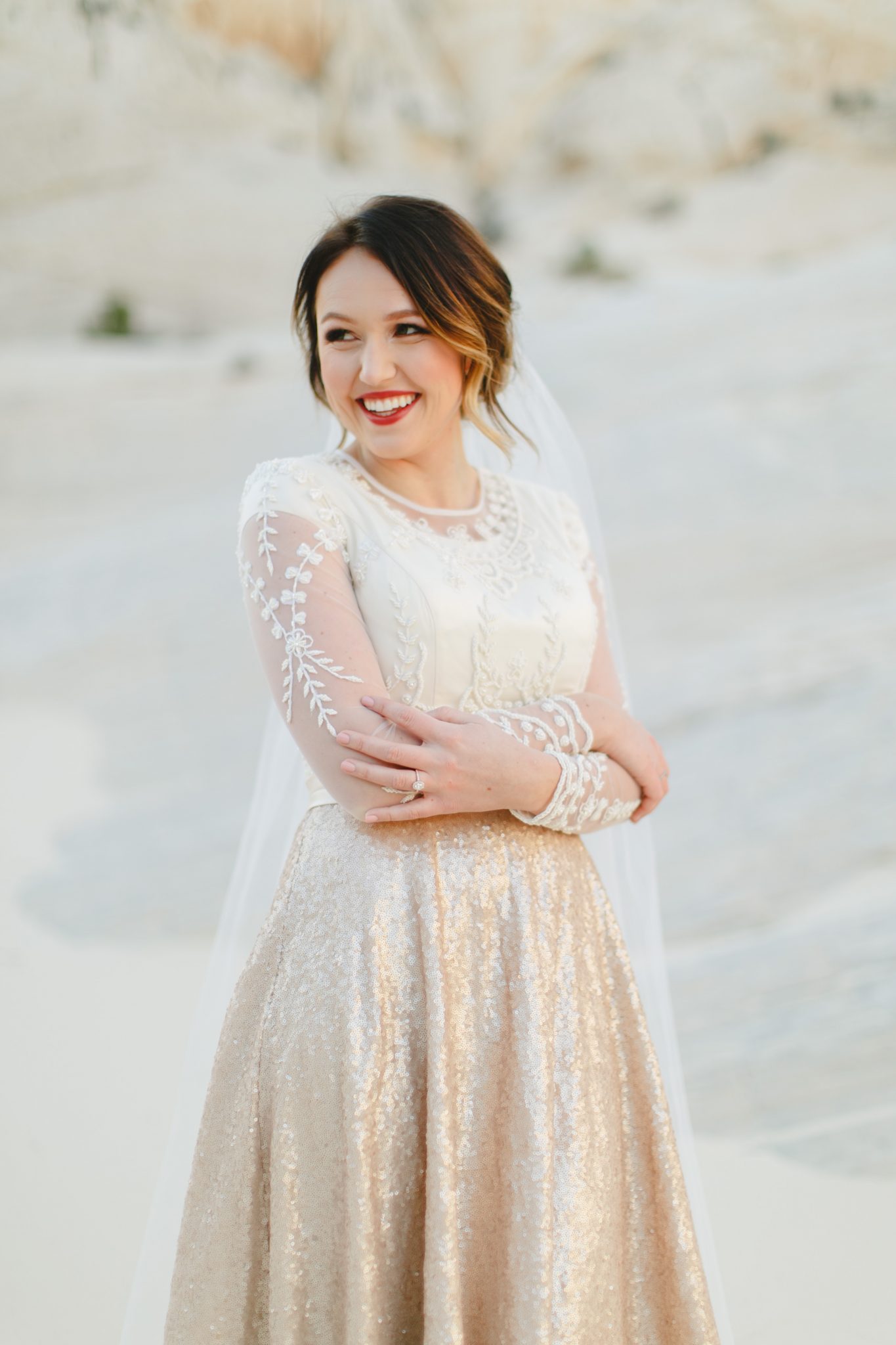 Modest Chloe Wedding Dress Custom Designed