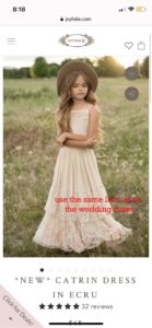 Morgan Terry flower girl dress