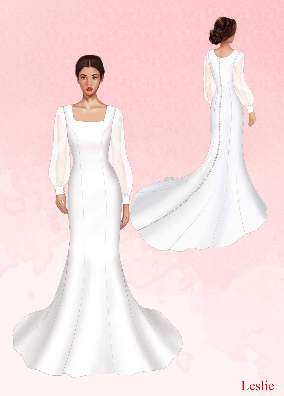 Leslie Macias Lopez custom dress